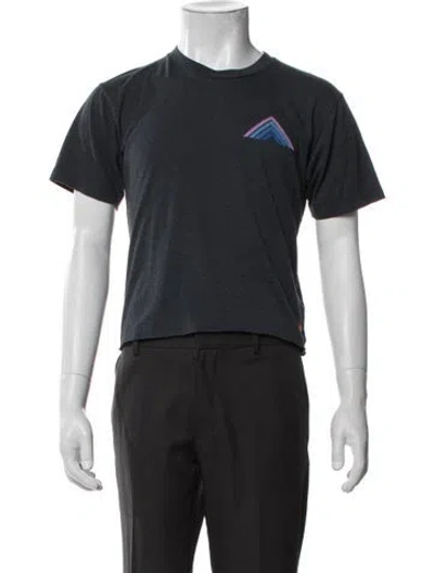 Pre-owned Aviator Nation Graphic Print Crew Neck T-shirt In Grey