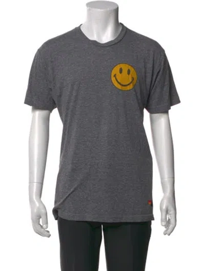 Pre-owned Aviator Nation Graphic Print Crew Neck T-shirt In Grey