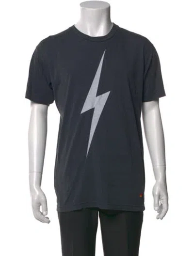 Pre-owned Aviator Nation Graphic Print Crew Neck T-shirt In Grey