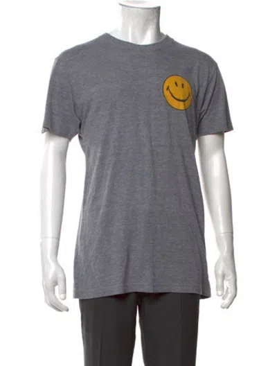 Pre-owned Aviator Nation Graphic Print Crew Neck T-shirt In Grey