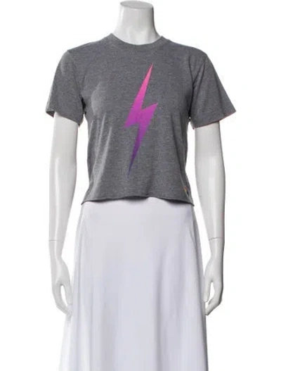 Pre-owned Aviator Nation Graphic Print Crew Neck T-shirt In Multi