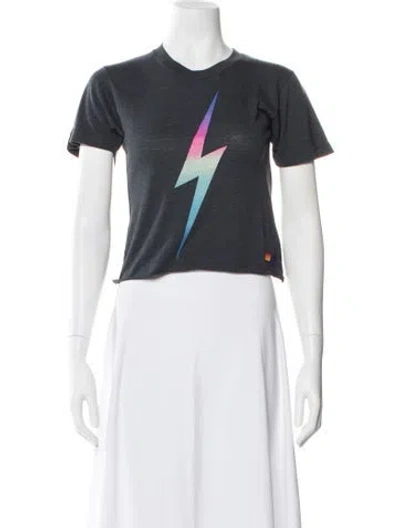 Pre-owned Aviator Nation Graphic Print Crew Neck T-shirt In Multi