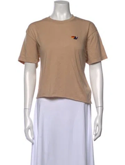 Pre-owned Aviator Nation Graphic Print Crew Neck T-shirt In Neutral