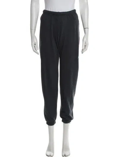 Pre-owned Aviator Nation Graphic Print Embroidered Accent Sweatpants In Grey