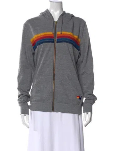 Pre-owned Aviator Nation Graphic Print In Gray