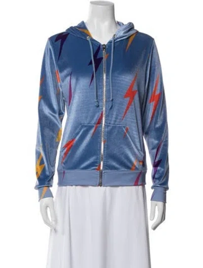 Pre-owned Aviator Nation Graphic Print Jacket In Blue