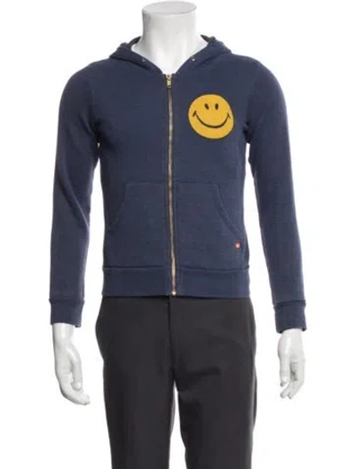 Pre-owned Aviator Nation Graphic Print Jacket In Blue