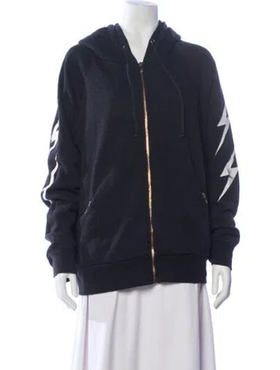 Pre-owned Aviator Nation Graphic Print Jacket In Gray