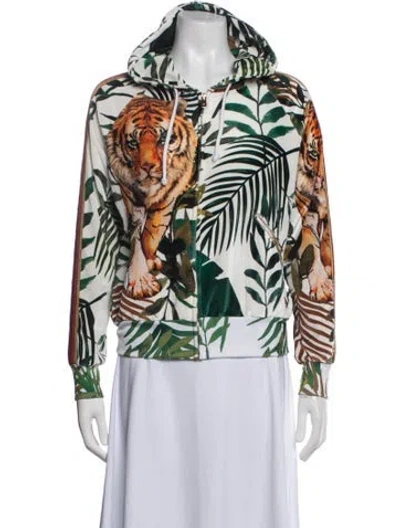 Pre-owned Aviator Nation Graphic Print Jacket In Green
