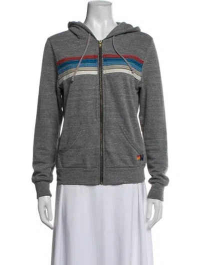 Pre-owned Aviator Nation Graphic Print Jacket In Multicolor