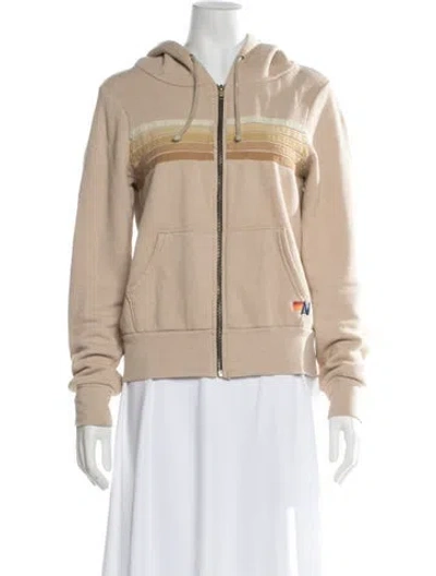 Pre-owned Aviator Nation Graphic Print Jacket In Neutral