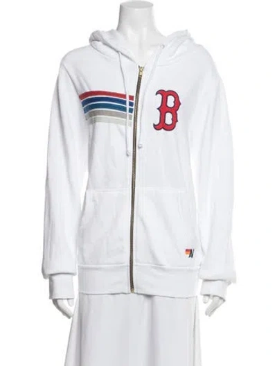 Pre-owned Aviator Nation Graphic Print Jacket In Neutrals