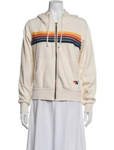 Pre-owned Aviator Nation Graphic Print Jacket In Neutrals