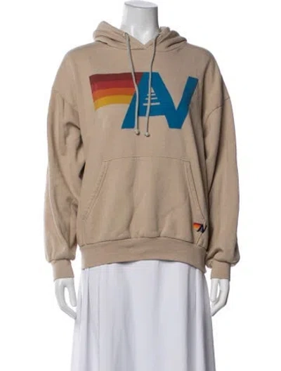 Pre-owned Aviator Nation Graphic Print Jacket In Neutrals