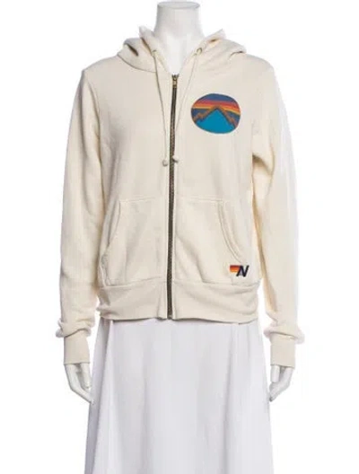 Pre-owned Aviator Nation Graphic Print Jacket In Neutrals