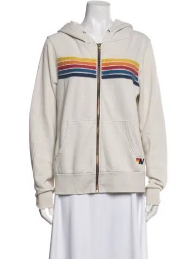 Pre-owned Aviator Nation Graphic Print Jacket In Neutrals