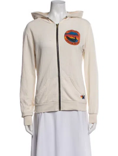 Pre-owned Aviator Nation Graphic Print Jacket In Neutrals