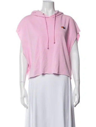 Pre-owned Aviator Nation Graphic Print Jacket In Pink