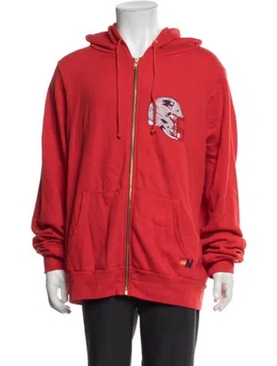 Pre-owned Aviator Nation Graphic Print Jacket In Red