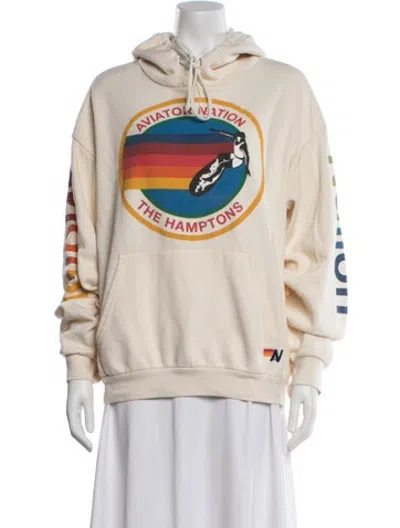 Pre-owned Aviator Nation Graphic Print Jacket In Yellow