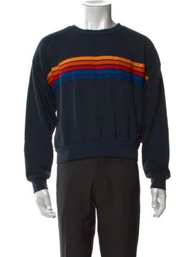 Pre-owned Aviator Nation Graphic Print Long Sleeve Shirt In Black