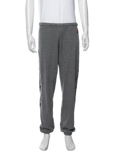 Pre-owned Aviator Nation Graphic Print Lounge Bottoms In Grey