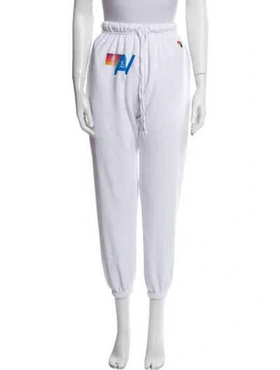 Pre-owned Aviator Nation Graphic Print Lounge Set In Blue