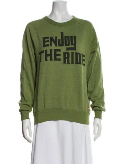 Pre-owned Aviator Nation Graphic Print Lounge Set In Green