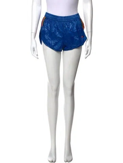 Pre-owned Aviator Nation Graphic Print Mini Shorts In Blue