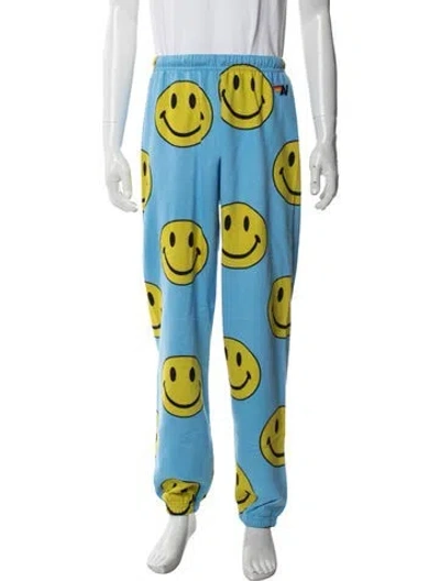 Pre-owned Aviator Nation Graphic Print Pajama Bottoms In Blue