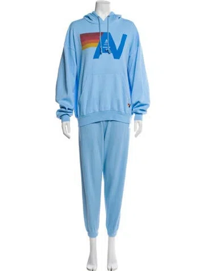 Pre-owned Aviator Nation Graphic Print Set In Blue