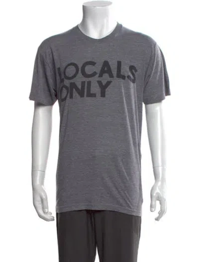 Pre-owned Aviator Nation Graphic Print Short Sleeve Shirt In Grey