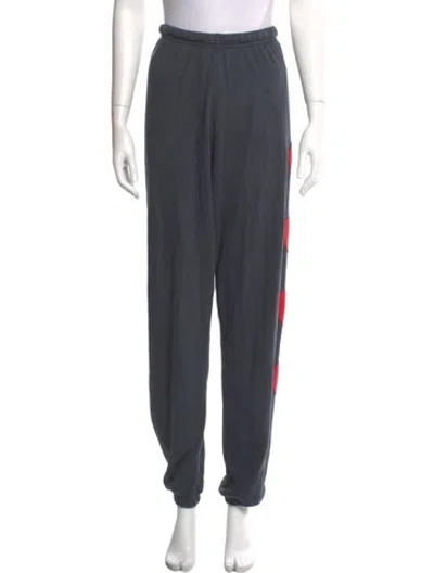 Pre-owned Aviator Nation Graphic Print Skinny Leg Pants In Blue