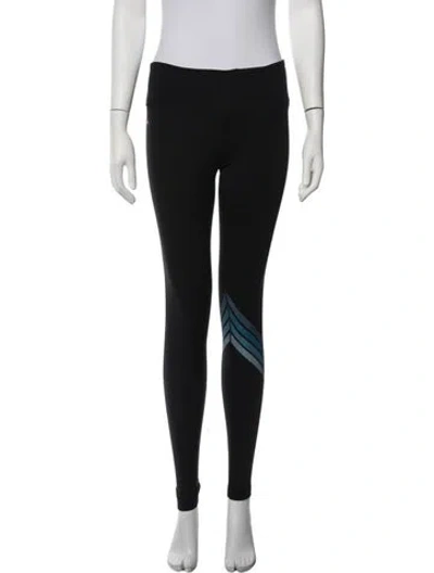 Pre-owned Aviator Nation Graphic Print Skinny Leg Pants In Blue