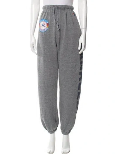 Pre-owned Aviator Nation Graphic Print Skinny Leg Pants In Gray