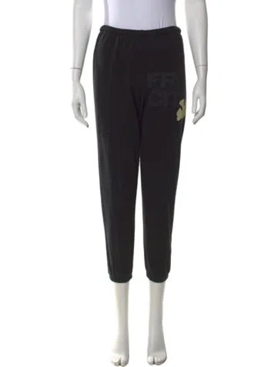 Pre-owned Aviator Nation Graphic Print Skinny Leg Pants In Gray