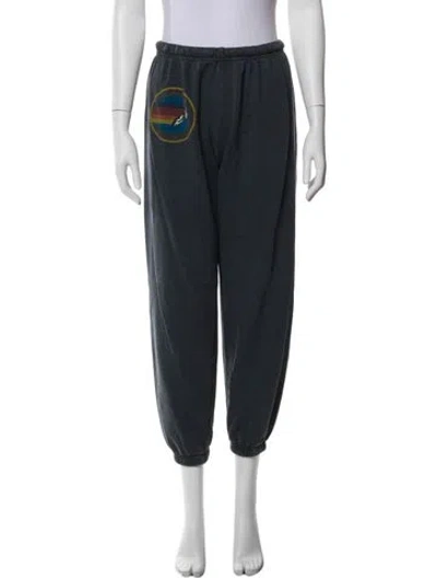 Pre-owned Aviator Nation Graphic Print Skinny Leg Pants In Multi