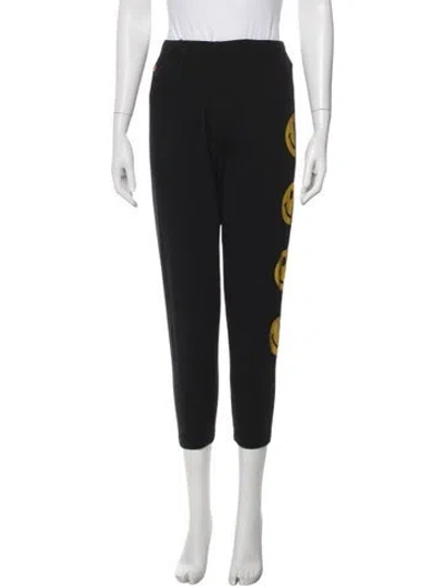 Pre-owned Aviator Nation Graphic Print Sweatpants In Black