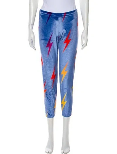 Pre-owned Aviator Nation Graphic Print Sweatpants In Blue