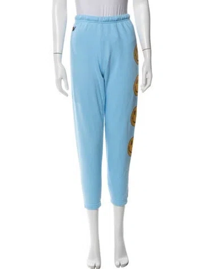 Pre-owned Aviator Nation Graphic Print Sweatpants In Blue