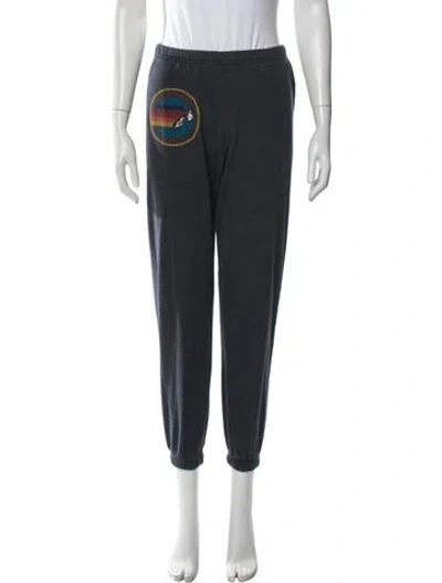 Pre-owned Aviator Nation Graphic Print Sweatpants In Blue