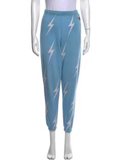 Pre-owned Aviator Nation Graphic Print Sweatpants In Blue