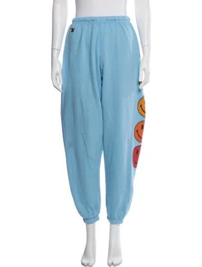Pre-owned Aviator Nation Graphic Print Sweatpants In Blue