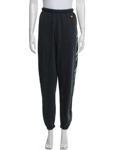 Pre-owned Aviator Nation Graphic Print Sweatpants In Blue