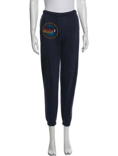 Pre-owned Aviator Nation Graphic Print Sweatpants In Blue