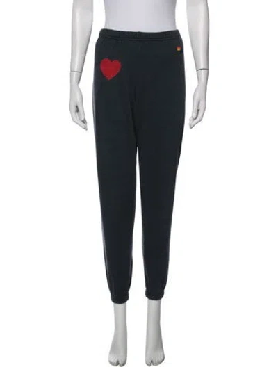 Pre-owned Aviator Nation Graphic Print Sweatpants In Blue