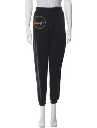 Pre-owned Aviator Nation Graphic Print Sweatpants In Gray