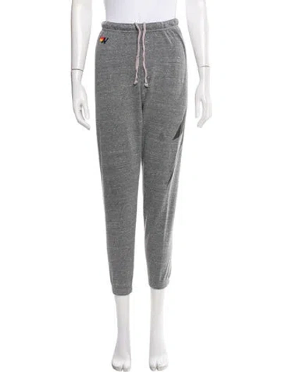Pre-owned Aviator Nation Graphic Print Sweatpants In Gray