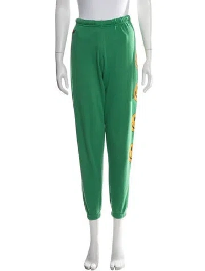 Pre-owned Aviator Nation Graphic Print Sweatpants In Green