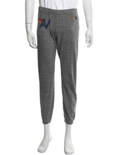 Pre-owned Aviator Nation Graphic Print Sweatpants In Grey